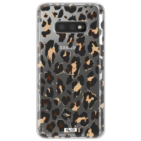 Leopard Print Samsung S10e Clear TPU Case