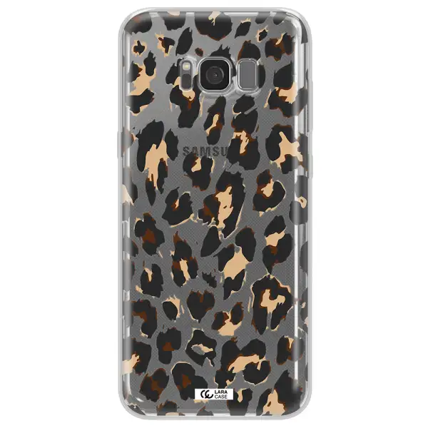 Leopard Print Samsung S8 Clear TPU Case