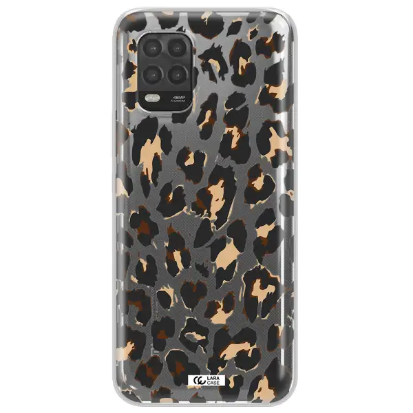 Leopard Print Xiaomi Mi 10 Lite Clear TPU Case