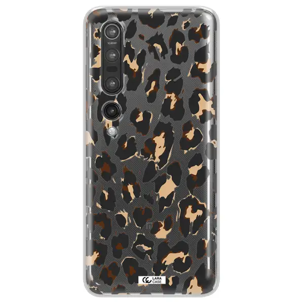 Leopard Print Xiaomi Mi 10 Pro Clear TPU Case