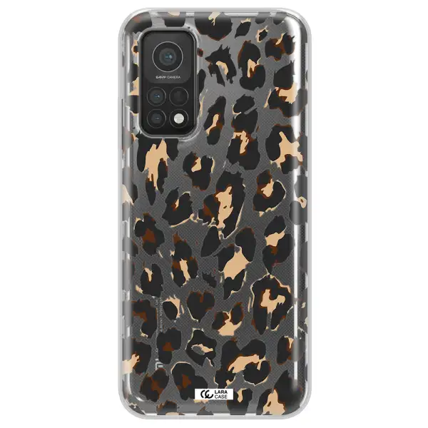 Leopard Print Xiaomi Mi 10T Clear TPU Case