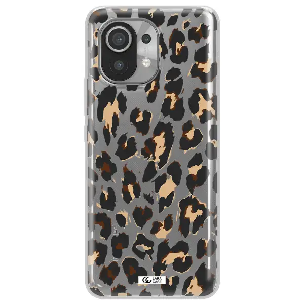 Leopard Print Xiaomi Mi 11 Clear TPU Case
