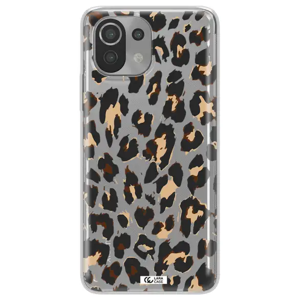Leopard Print Xiaomi Mi 11 Lite Clear TPU Case