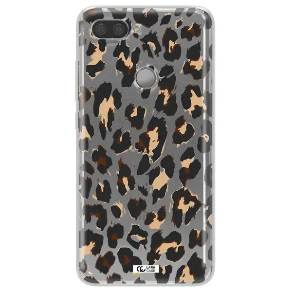 Leopard Print Xiaomi Mi 8 Lite Clear TPU Case