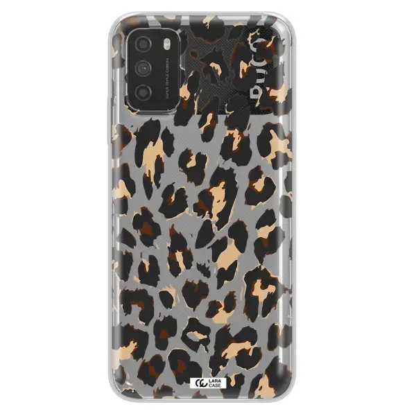 Leopard Print Xiaomi Poco M3 Clear TPU Case