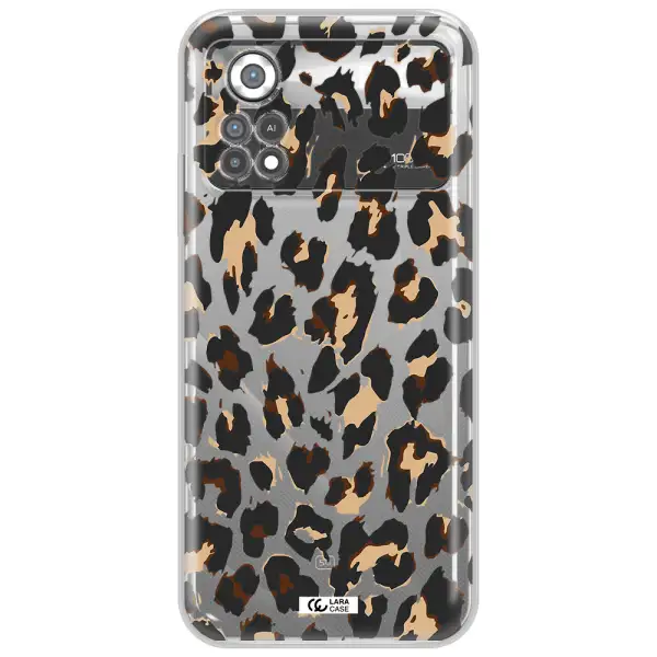 Leopard Print Xiaomi Poco X4 Pro Clear TPU Case