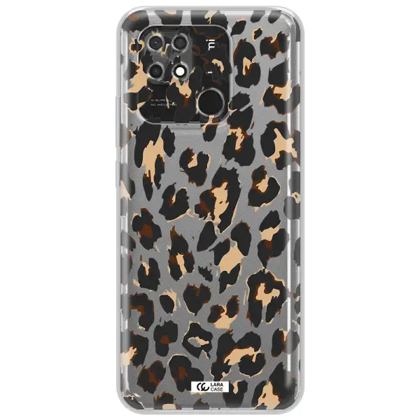 Leopard Print Xiaomi Redmi 10C Clear TPU Case