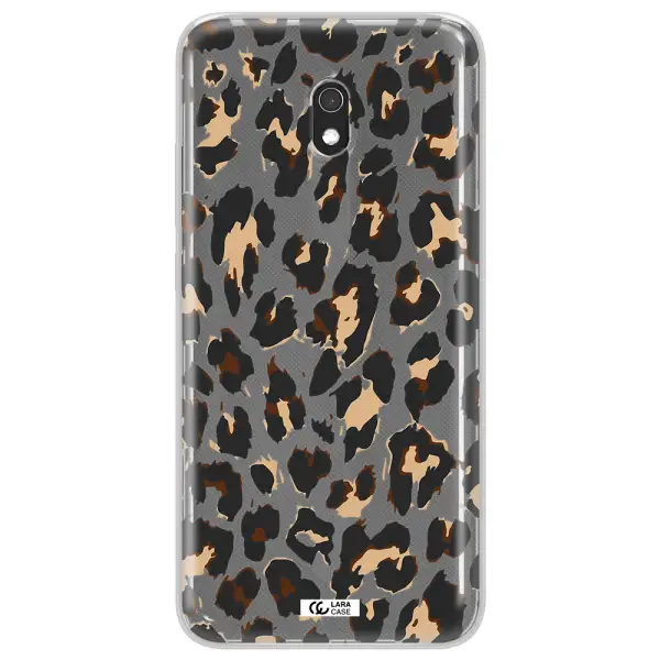 Leopard Print Xiaomi Redmi 8A Clear TPU Case