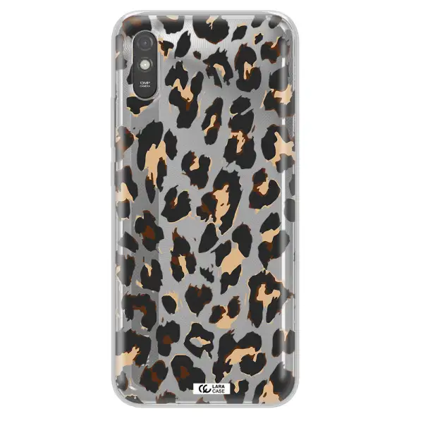 Leopard Print Xiaomi Redmi 9A Clear TPU Case