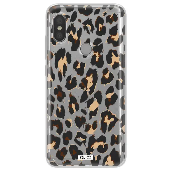 Leopard Print Xiaomi Redmi Note 6 Pro Clear TPU Case
