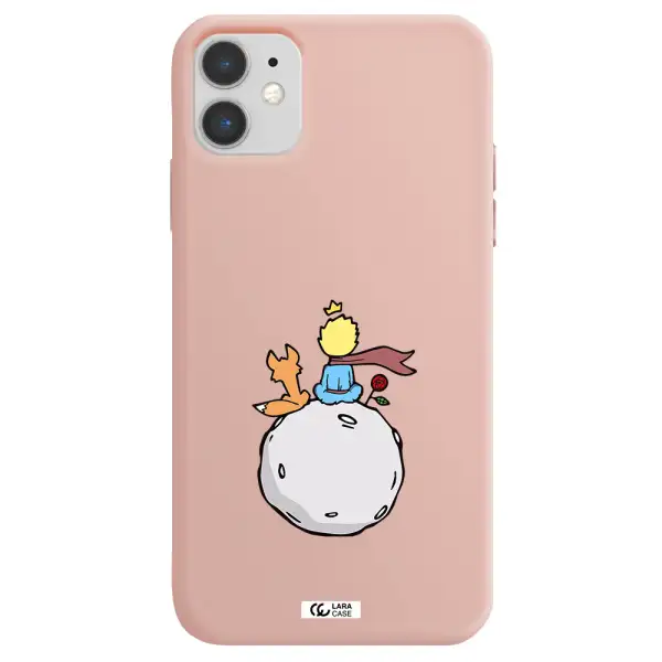 Le Petit Prince Apple iPhone 11 Silicone pastel pink Case