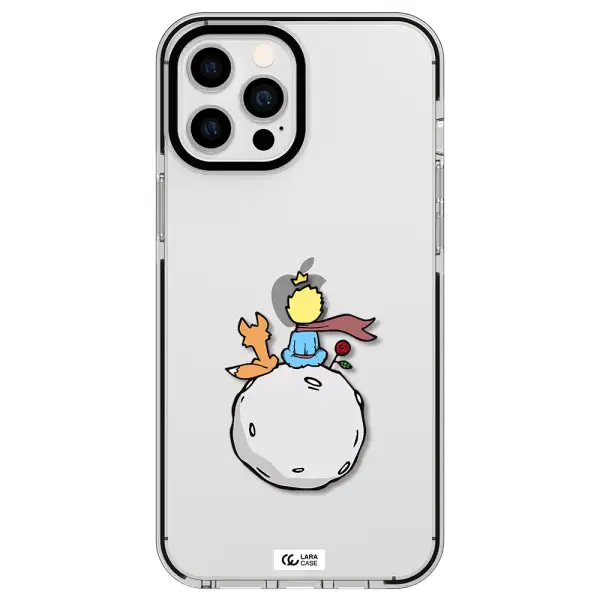 Le Petit Prince Apple iPhone 12 pro max impact black border Case