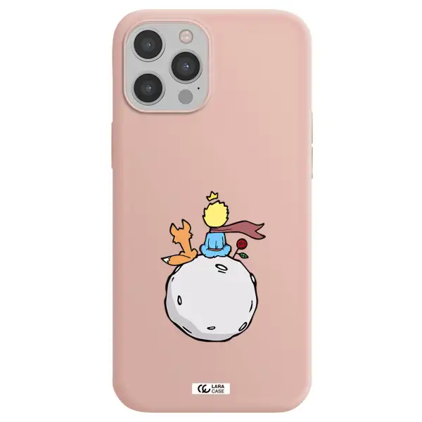 Le Petit Prince Apple iPhone 12 pro Silicone pastel pink Case