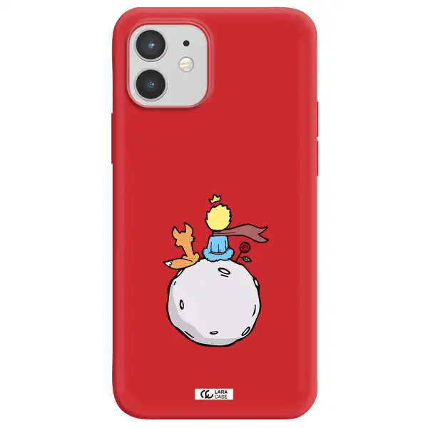 Le Petit Prince Apple iPhone 12 Silicone Imperial Red Case