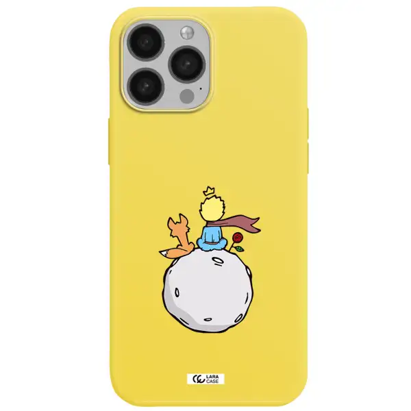 Le Petit Prince Apple iPhone 13 Pro Max Silicone canary yellow Case