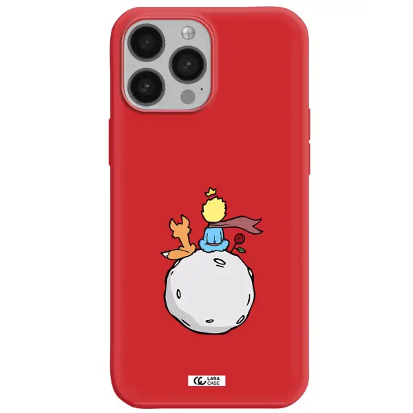 Le Petit Prince Apple iPhone 13 Pro Silicone Imperial Red Case