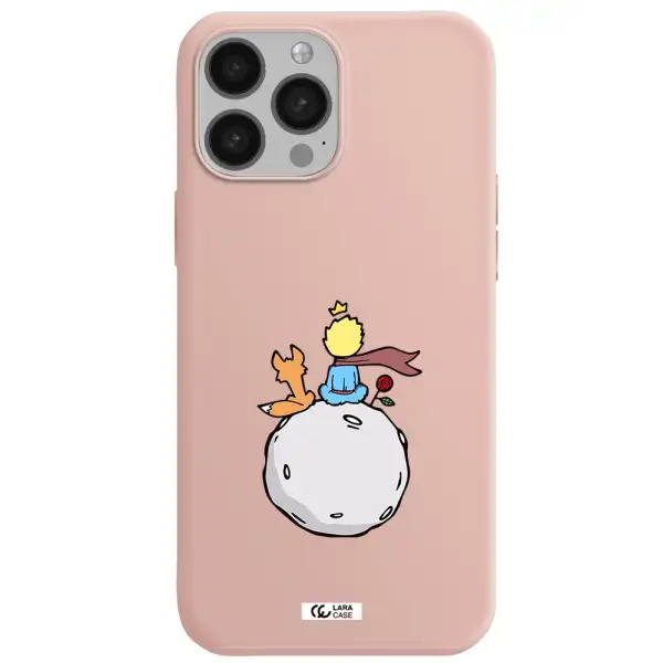 Le Petit Prince Apple iPhone 13 Pro Silicone pastel pink Case