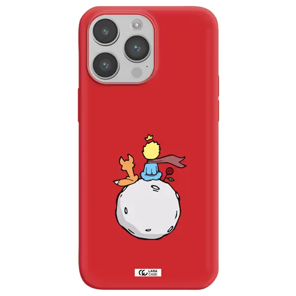 Le Petit Prince Apple iPhone 14 pro max Silicone Imperial Red Case