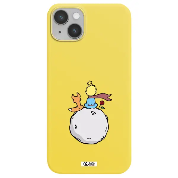 Le Petit Prince Apple iPhone 14 Silicone canary yellow Case