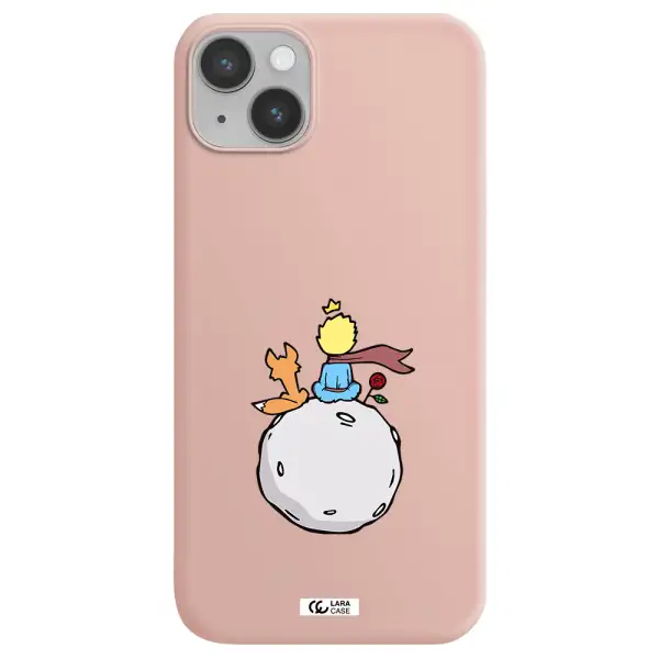 Le Petit Prince Apple iPhone 14 Silicone pastel pink Case