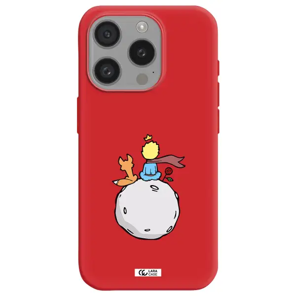 Le Petit Prince Apple Iphone 15 Pro Silicone Imperial Red Case
