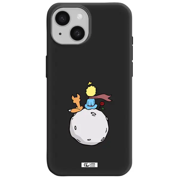 Le Petit Prince Apple iPhone 15 Silicone black Case