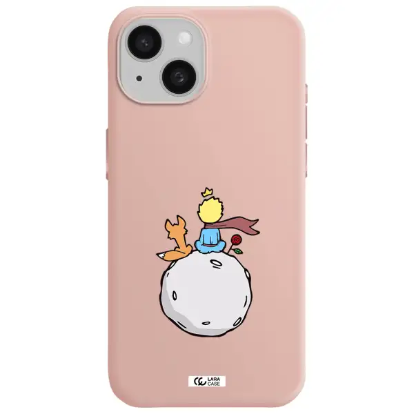 Le Petit Prince Apple Iphone 15 Silicone Pastel Pink Case
