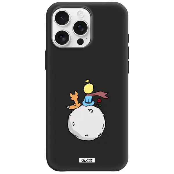 Le Petit Prince Apple Iphone 16 Pro Max Silicone Black Case