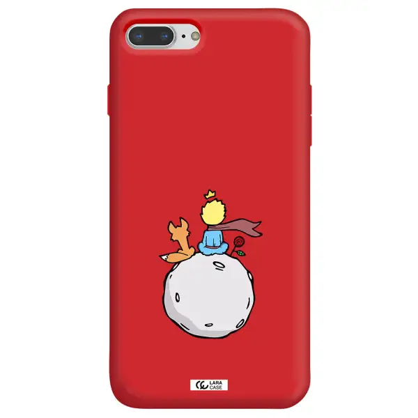 Le Petit Prince Apple iPhone 8 plus Silicone Imperial Red Case
