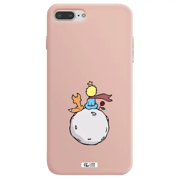 Le Petit Prince Apple iPhone 8 plus Silicone pastel pink Case