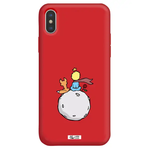 Le Petit Prince Apple iPhone XS max Silicone Imperial Red Case
