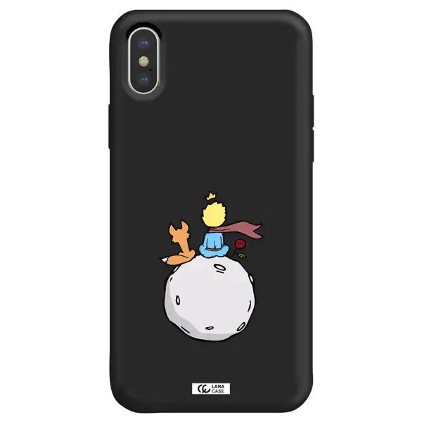 Le Petit Prince Apple iPhone XS Silicone black Case