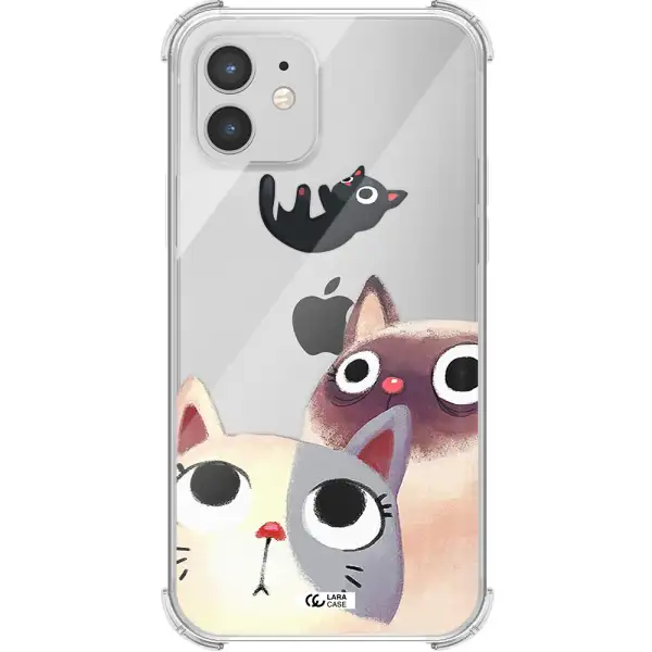 Falling Kitten Watercolor Apple iPhone 12 mini Clear PC Case