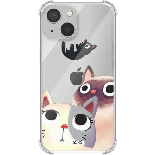Falling Kitten Watercolor Apple iPhone 13 mini Clear PC Case
