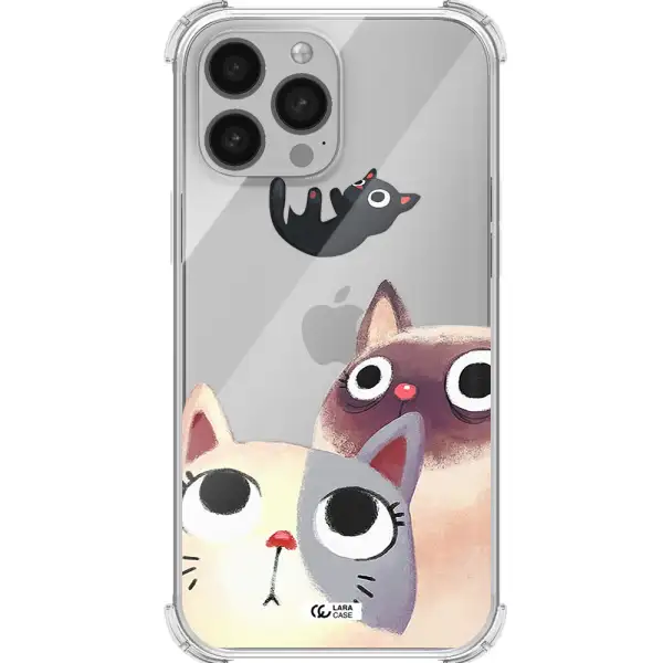 Falling Kitten Watercolor Apple iPhone 13 Pro Max Clear PC Case