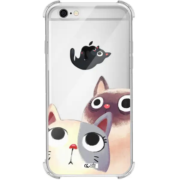 Falling Kitten Watercolor Apple iPhone 6 Clear PC Case