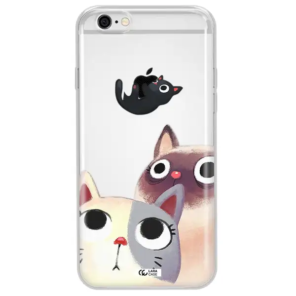 Falling Kitten Watercolor Apple iPhone 6 Clear TPU Case