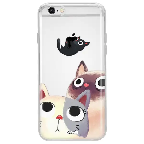 Falling Kitten Watercolor Apple iPhone 6 plus Clear TPU Case