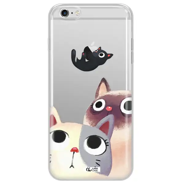 Falling Kitten Watercolor Apple iPhone 6S Clear TPU Case
