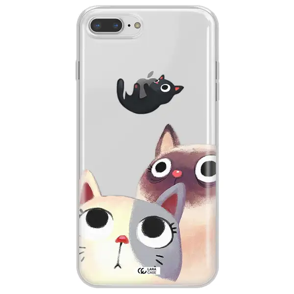 Falling Kitten Watercolor Apple iPhone 7 plus Clear TPU Case