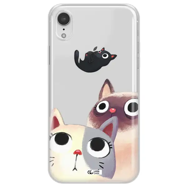 Falling Kitten Watercolor Apple iPhone XR Clear TPU Case