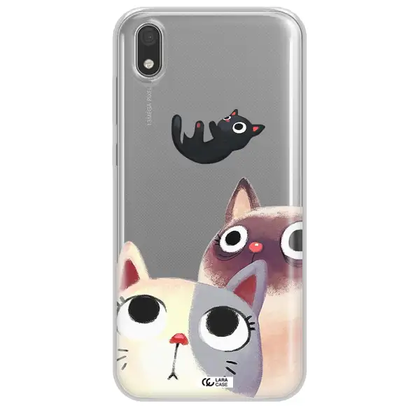Falling Kitten Watercolor Huawei Honor 8S Clear TPU Case