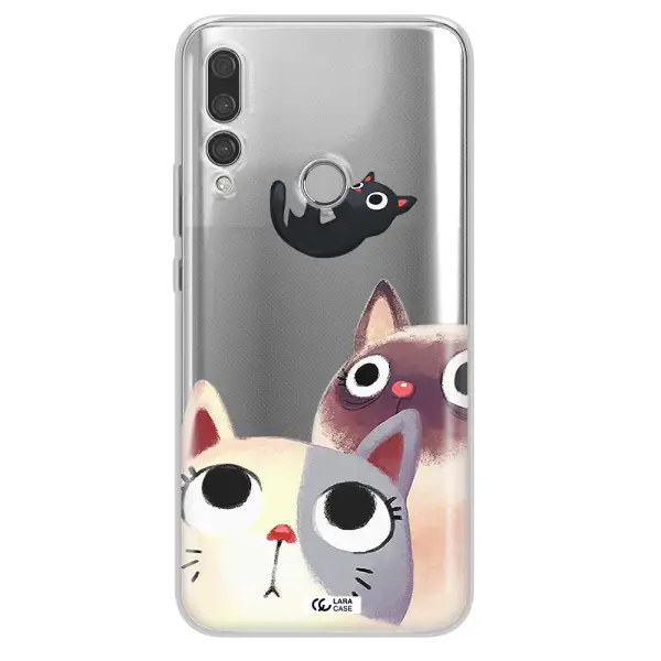 Falling Kitten Watercolor Huawei Y9 Prime 2019 Clear TPU Case