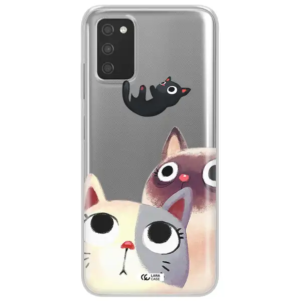 Falling Kitten Watercolor Samsung A03S Clear TPU Case