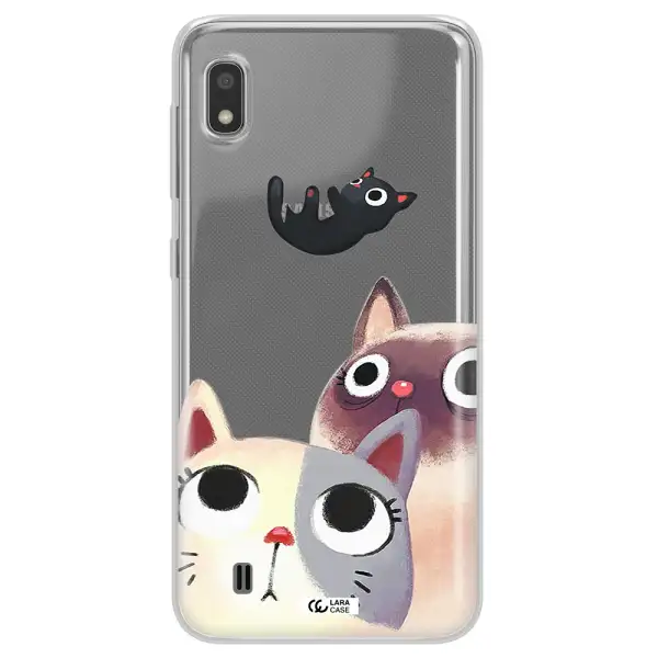 Falling Kitten Watercolor Samsung A10 Clear TPU Case
