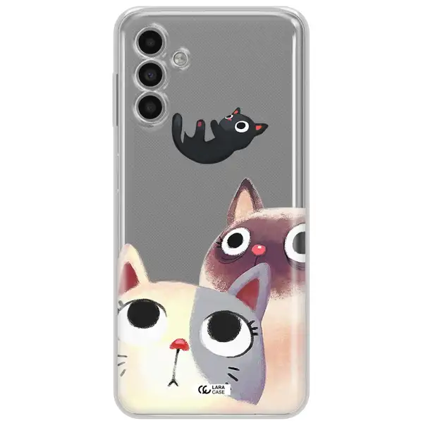 Falling Kitten Watercolor Samsung A13 5G Clear Tpu Case