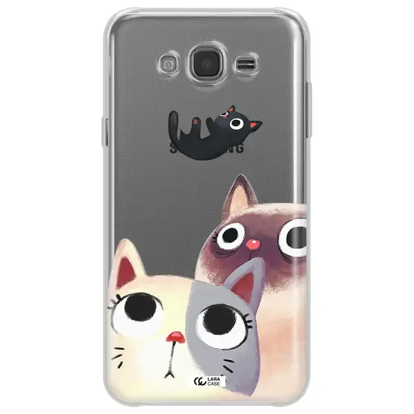 Falling Kitten Watercolor Samsung J7 Clear TPU Case