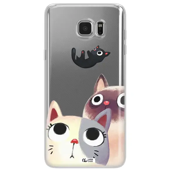 Falling Kitten Watercolor Samsung Note 5 Clear TPU Case