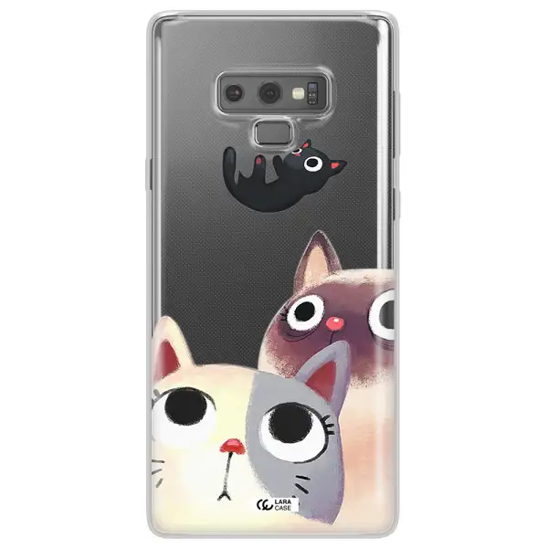 Falling Kitten Watercolor Samsung Note 9 Clear TPU Case