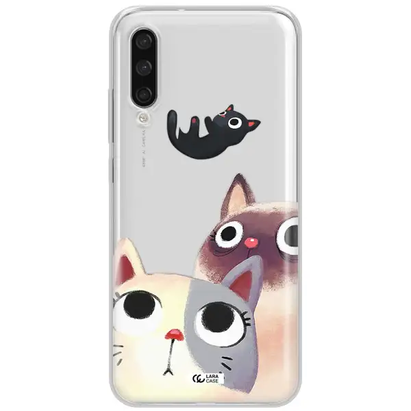 Falling Kitten Watercolor Xiaomi Mi A3 Clear Tpu Case